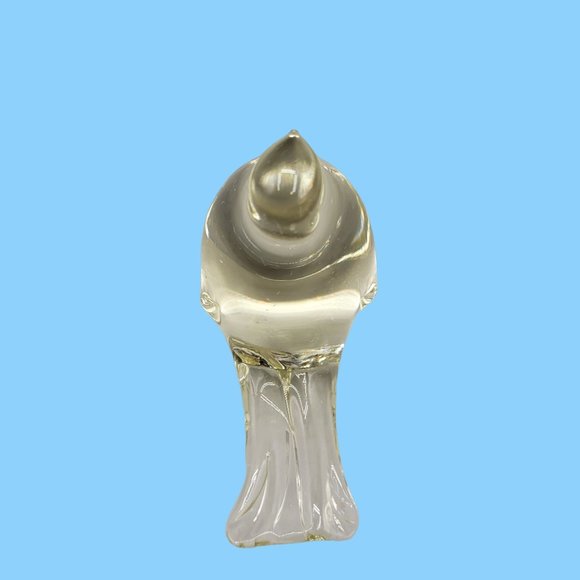 Bird Figurine Clear Glass Animal Figural Collectible Giftware - Picture 5 of 6